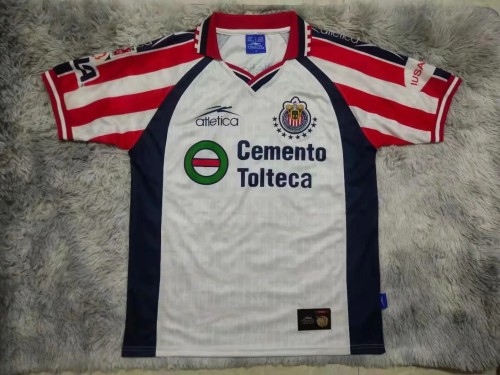 Retro 99-00 Chivas away white soccer jersey football shirt