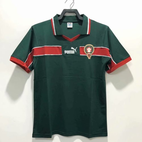 Retro 1998 Morocco home green soccer jersey football shirt