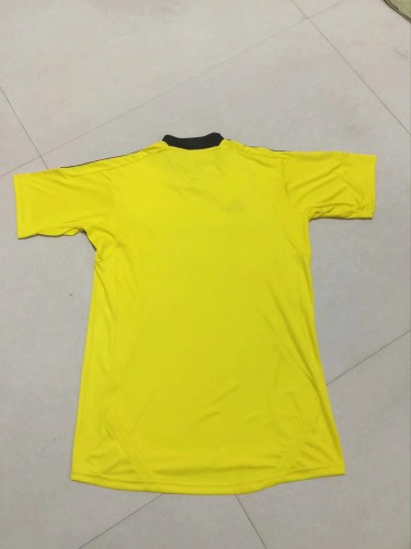 Retro 11-12 RM goalkeeper yellow soccer jersey football shirt