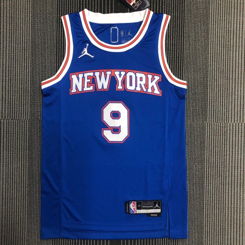 The 75th anniversary New York Knicks 9 Barrett basketball jersey
