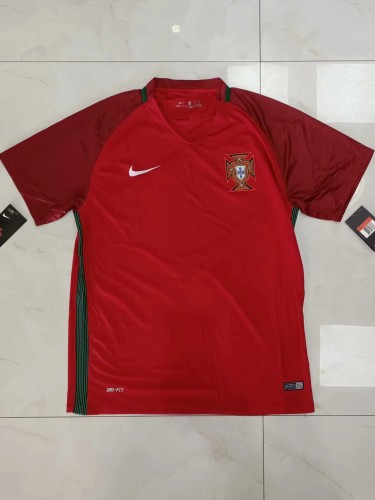 Retro 16 Portugal home red soccer jersey football shirt