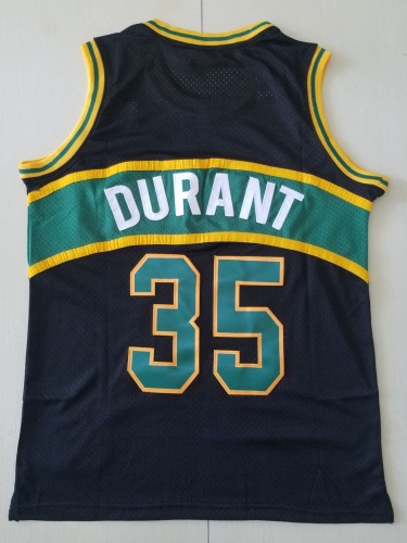 21/22 New Men Oklahoma City Thunder Durant 35 black basketball jersey shirt