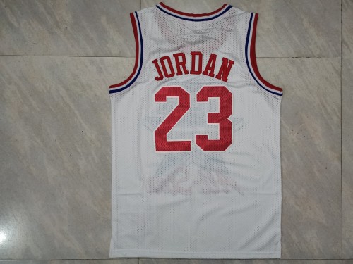 1991 Men All-Star Jordan 23 white retro basketball jersey