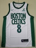21/22 New Men Celtics Walker 8 white city version basketball jersey
