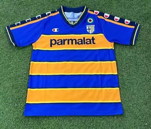 Retro 02-03 Parma Calcio home blue soccer jersey football shirt