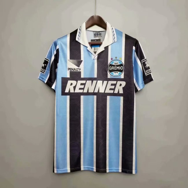 Retro 00-01 Gremio blue soccer jersey football shirt