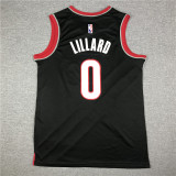 20/21 New Men Portland Trail Blazers Lillard 00 black basketball jersey