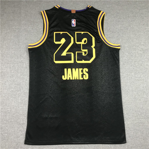 20/21 New Men Los Angeles Lakers James 23 black basketball jersey