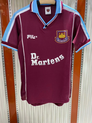 1999-2001 Adult Thai version West ham retro soccer jersey football shirt