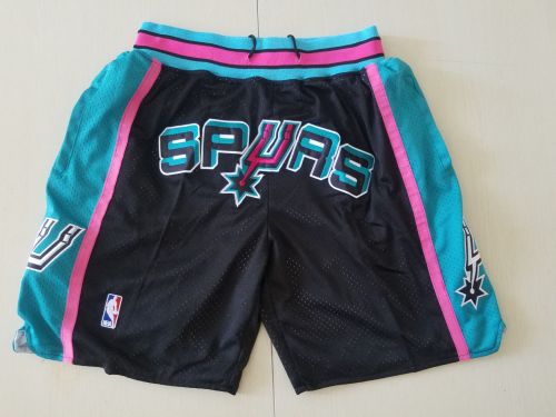 20/21 New Men Spurs black basketball shorts