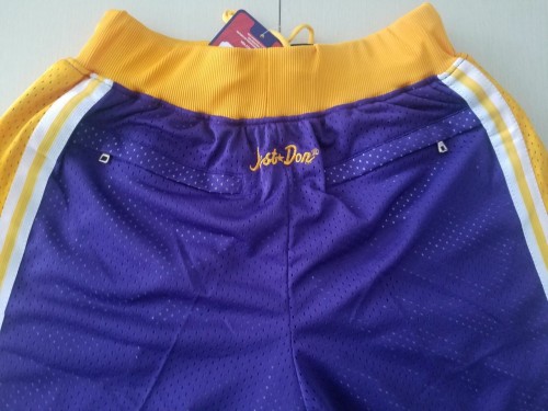 New Men Lakers purple basketball shorts