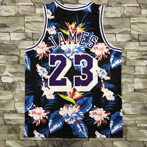 21/22 New Men Los Angeles Lakers James 23 black Mitchell&ness basketball jersey