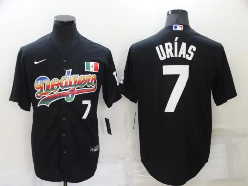 22 Men's Los Angeles Dodgers 7 black MLB Jersey