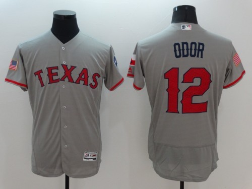 2022 Men's Texas Rangers ODOR 12 gray MLB Jersey