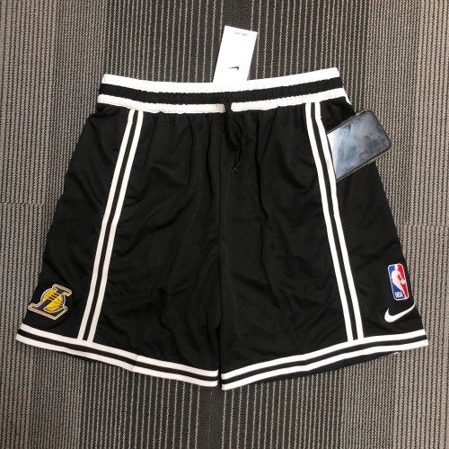2022 Los Angeles lakers black basketball shorts