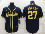 2022 Men's Milwaukee Brewers ADAMES 27 black MLB Jersey