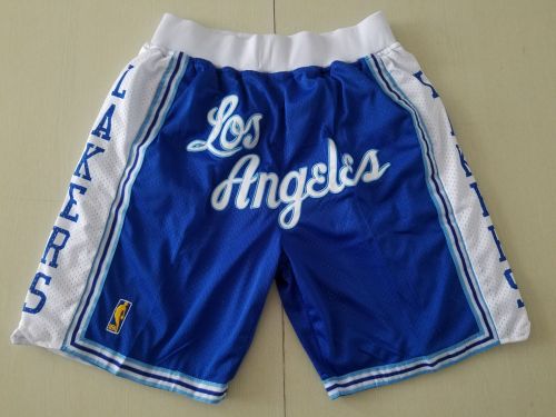 20/21 New Men Los Angeles Lakers blue basketball shorts
