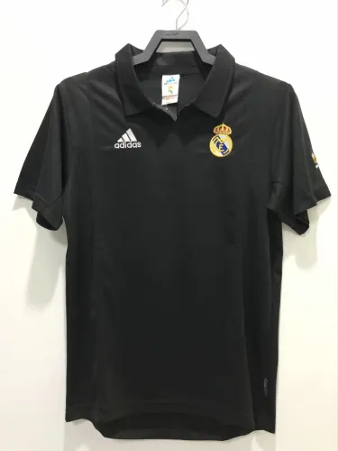Retro 02-03 RM black soccer jersey football shirt