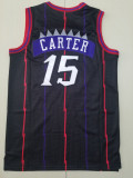 Retro Men Toronto Raptors Carter 15 black basketball jersey shirt