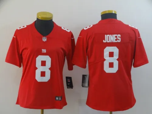 Giants Women's basketball jersey JONES 8 red