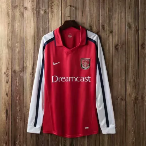 2000-2002 Adult Thai version Arsenal home retro red long sleeve soccer jersey football shirt