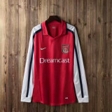 2000-2002 Adult Thai version Arsenal home retro red long sleeve soccer jersey football shirt