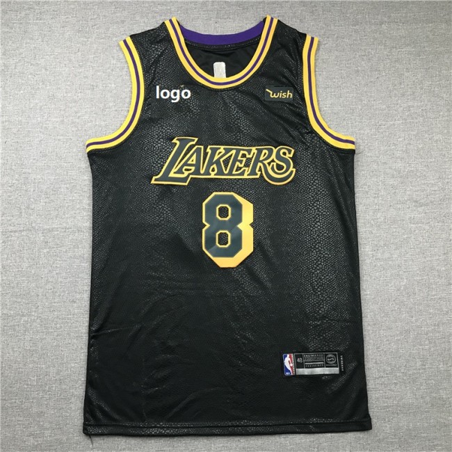 19/20 Adult Los Angeles lakers basketball city jersey shirt Bryant 8 black