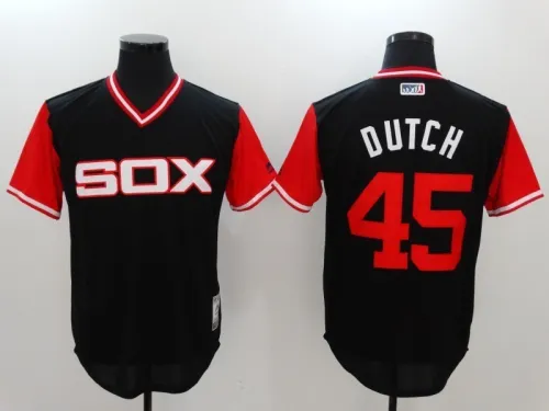 2022 Men's Chicago White Sox DUTCH 45 black MLB Jersey