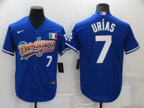 22 Men's Los Angeles Dodgers URIAS blue 7 MLB Jersey