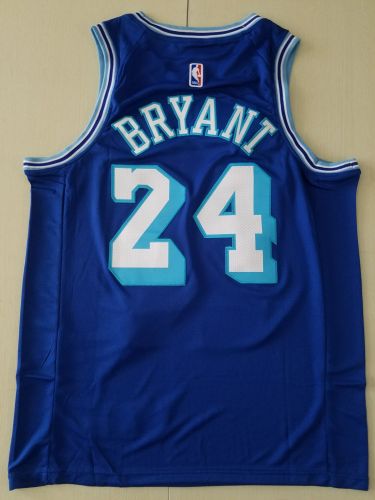 20/21 New Men Los Angeles Lakers Bryant 24 blue basketball jersey