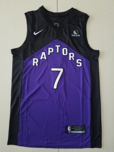 20/21 New Men Toronto Raptors Lowry 7 reward version purple basketball jersey shirt