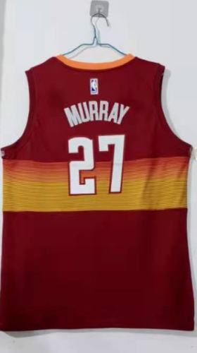 20/21 New Men Denver Nuggets Murray 27 red city edition basketball jersey