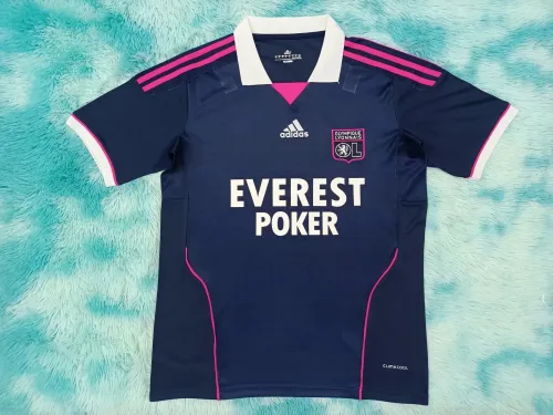 Retro 11-12 Lyon away blue soccer jersey football shirt