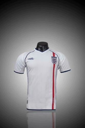 New Adult Thai version England white retro soccer jersey football shirt