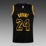 20/21 New Men Los Angeles Lakers Bryant 24 black basketball jersey L050#
