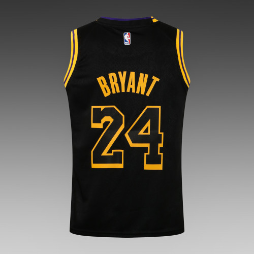 20/21 New Men Los Angeles Lakers Bryant 24 black basketball jersey L050#