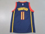 20/21 New Men Golden State Warriors Thompson 11 blue basketball jersey