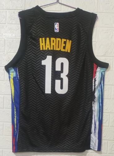 20/21 New Men Brooklyn Nets Harden 13 black basketball jersey shirt
