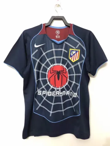 04-05 season Retro Atletico spiderman soccer jersey football shirt
