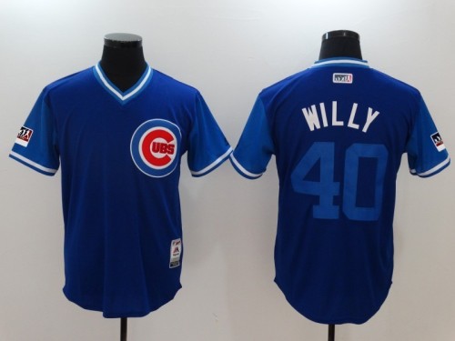 2022 Men's Chicago Cubs WILLY 40 blue MLB Jersey