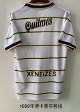 Retro 1999 Boca away white soccer jersey football shirt