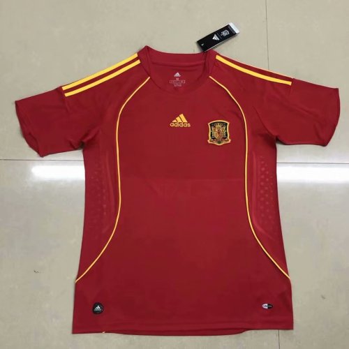 2012 Adult Spain home red retro soccer jersey football shirt