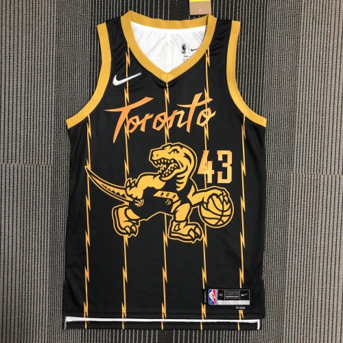 22 season Toronto Raptors City version 43 Siakam basketball jersey