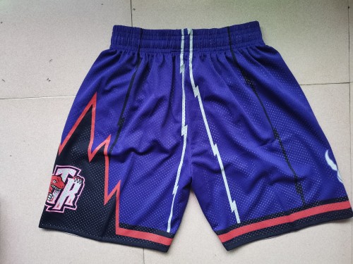 20/21 New Men Mitchell Ness Toronto Raptors purple basketball shorts