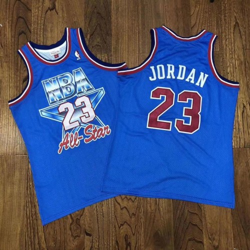 1993 Men All-Star Jordan 23 blue retro basketball jersey