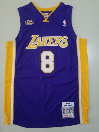 21/22 New Men Los Angeles Lakers Bryant 8 purple final version basketball jersey