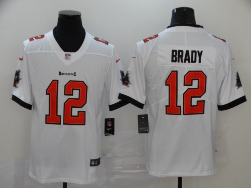 21/22 New Men Brady 12 White NFL jersey