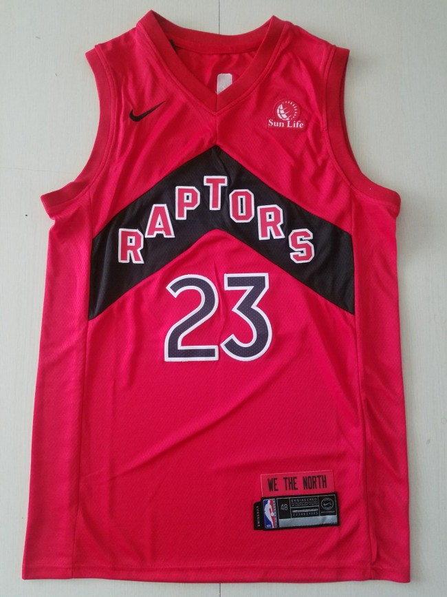 20/21 New Men Toronto Raptors Vanvleet 23 red basketball jersey shirt