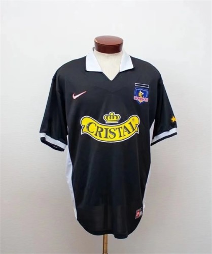 Retro 1998 Colo-Colo away black soccer jersey football shirt