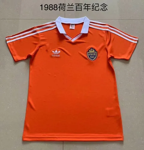 Retro 1988 centennial of the Netherlands soccer jersey football shirt